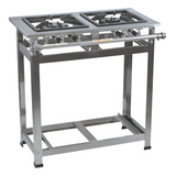 Fogão Industrial 2 Bocas Inteiro Em Aço Inox Perfil 5