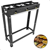 Fogão Industrial 68x30 Reforçado Para Restaurantes Brinde