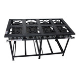 Fogão Industrial 8 Bocas Baixa Pressão 30x30 Pronta Entrega