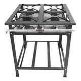 Fogão Industrial Aço Carbono 4 Bocas 30x30 Baixa Pressão Qs