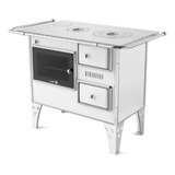 Fogão Lenha Inox N2 Forno C porta Vidro Kit Chaminé Galv