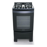 Fogao Mueller Decorato Vetro Piso 4 Bocas Preto Fosco G3