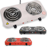 Fogão Portátil 2 Bocas 220v 2000w Fogareiro Elétrico Camping