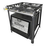 Fogão Profissional 4 Bocas 30x30 Alta Pressão Com Forno