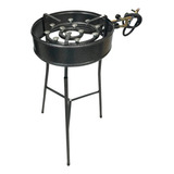 Fogareiro 2 Em 1 Alta Pressão 34cm Preto Com Borda Lateral E Tripé 60cm 110 13 Papaleguas