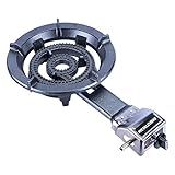 Fogareiro Automático Baixa Pressão Ferro Fundido Chama Dupla Fm 345 Metalcubas