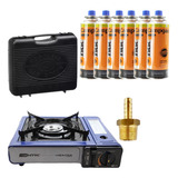 Fogareiro Fogão Frontier Portátil Flex Glp Ntk 6 Refil