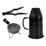 Fogareiro Panela Narguile Pegador Preto Abafador