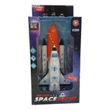 Foguete Espacial Nasa De Ferro Com Luz E Som 22 Cm