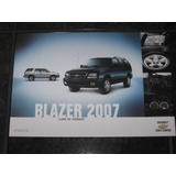 Folder Catálogo Pôster Chevrolet Blazer 2007 Raridade 
