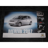Folder Catálogo Pôster Chevrolet Meriva 2007