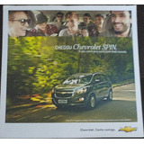Folder Catálogo Pôster Chevrolet Spin 6 Pag 