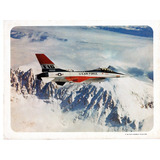 Folder Propaganda Antiga Avião F 16 General Dynamics