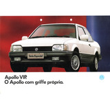 Folder Propaganda Antiga Volkswagen Apollo Vip 1991