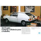 Folder Propaganda Antiga Volkswagen Gol Furgao 1600 1988
