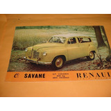 Folder Raro Renault Savane 40 50 Em Portugues