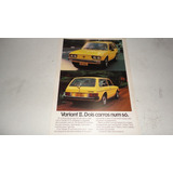 Folder Vw Variant Ii 1600 Propaganda Brochura Folheto Volks