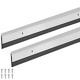FoldTier 2 Peças De Varredura De Porta Para Todas As Estações De 3-5 X 91 Cm Para A Parte Inferior Da Porta- Rolha De Alumínio E Borracha Para Portas Externas E Internas- Isolamento De Poeira E Ruído