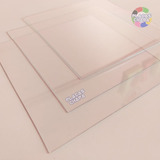 Folha 0 5mm Petg Cristal Transparente 100cm X 50cm 2x