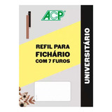 Folha Fichário Pautado Universitario Acp