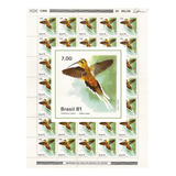 Folha Inteira Selo 1200 Limpa Casa Beija flor Fauna