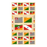 Folha Inteira Selo 1497 1500 Bandeiras Estados Brasileiros