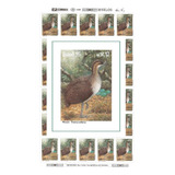 Folha Inteira Selo 1943 Preservação Da Fauna Macuco