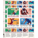 Folha Inteira Selo 2044 2048 Estados Unidos Olimpíadas 1992