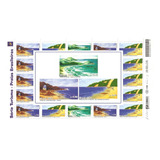 Folha Inteira Selo 2387 89 Turismo Praias Brasileiras 2001