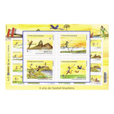 Folha Inteira Selo 3348 3359 Arte Do Futebol Copa 2014