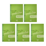 Folhas Refil Fichário A4 90g Com 80 Folhas Nalí Kit 5 Bloco
