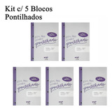 Folhas Refil Fichário A4 Linhas Brancas 90g Nalí Kit 5 Bloco