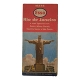 Folheto Esso Mapa Rjio De Janeiro Propaganda Antiga 721