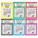 Folhinha Calendario Comercial 300 Unid  2023