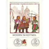 Folhinha Edital Alemanha 1984 Expo Filatélica De Rottweil