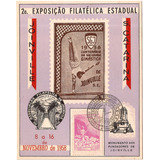 Folhinha Exposição Filatélica Estadual De Joinville 1958