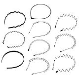 FOMIYES Cachos 10 Pçs Bandana Ondulada Tiaras De Treino Para Homens Tiaras Para Tiaras Atléticas Pretas Argola De Cabelo Esportiva Masculina Tiara Esportiva Primavera Tiara Masculina