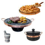Fondue 27cm Panela 500ml Forma P pizza 32cm Pilão Alto