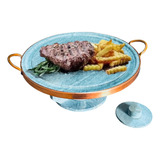 Fondue Carne Porção Pedra Chapa Grelha Rechaud