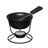 Fondue Carne Queijo Panela Chocolate 2 Garfos Pronta Entrega