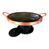 Fondue Kit 37 Cm Com Chapa E Rechaud De Pedra Sabão Curado