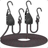 Fondwell Tiras De Catraca De Amarração De 1-10-2 Cm- 2 Pacotes De Cabides De Corda Leves De Crescimento Ajustáveis - Mini Tiras De Catraca Para Várias Suspensões E Cintas
