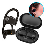 Fone Bluetooth Esportivo Compatível C iPhone E Android Cor Preto