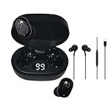 Fone Bluetooth Preto 5 0 Compatível Com Todos Os Aparelhos Confortável E Carregamento Rápido Fone Com Entrada Tipo C Kit 2 Em 1