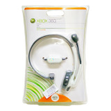 Fone Com Microfone Headset Xbox 360 Cinza Branca Microsoft