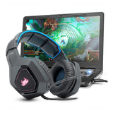 Fone De Ouvido 50mm Headset Gamer Usb P2 P3 Rgb Xbox Ps5