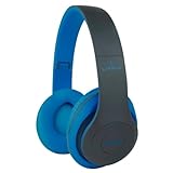 Fone De Ouvido Bluetooth 5 0 Bateria Longa Duração Sem Fio Headphone Extra Bass Dobravel Para Treino Academia Trabalho Azul 