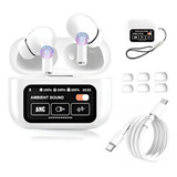 Fone De Ouvido Bluetooth A9pro Sem Fio Tws Visor Tela Touch Cancelamento De Ruído Ios E Android Amc Shenzhen Yuanze Electronics Out Vision Branco