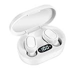 Fone De Ouvido Bluetooth E7s Fone De Ouvido Sem Fio Bluetooth Fone De Ouvido Esportivo Intra Auricular Com Indicador LED Mini Fone De Ouvido Bluetooth à Prova D água Compatibilidade Branco 