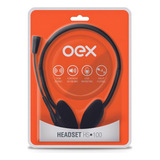 Fone De Ouvido Call Center Oex Hs100 Preto